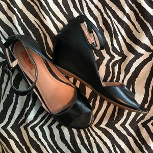 Miss Mooz Candice Open Toe Wedge MaryJane